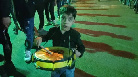 تصاویر | عزاداری هیئت مسلم بن عقیل آران و بیدگل در حسینیه فاطمیه مختص آباد