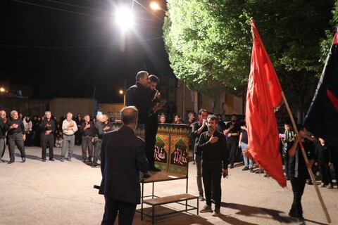 تصاویر | حجت الاسلام هادوی امام جمعه شهرستان جلفا در مراسم عزاداری دهستان های جلفا