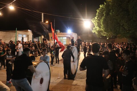 تصاویر | حجت الاسلام هادوی امام جمعه شهرستان جلفا در مراسم عزاداری دهستان های جلفا