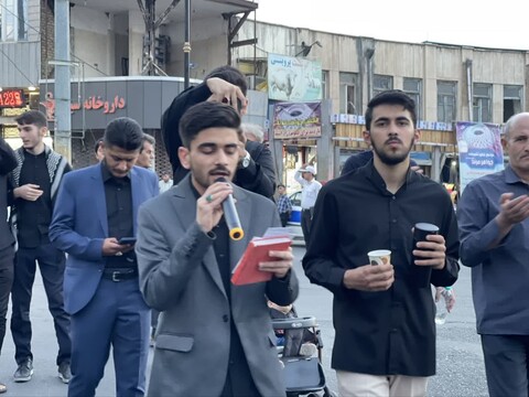 تصاویر/  آیین عزاداری خیابانی در شهرستان مرند