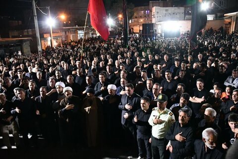 تصاویر/ تجمع بزرگ عزاداران شهر مرزی بازرگان در شهرستان ماکو