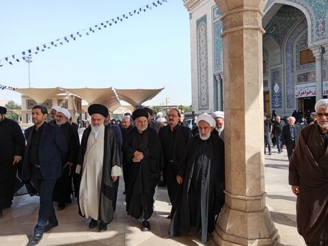 پیکر امام جمعه اسبق بوشهر و کرج در قم تشییع شد + عکس مراسم تشییع و تدفین حجت الاسلام والمسلمین محمد مدنی بروجنی(ره)