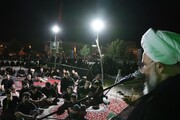 تصاویر/ مراسم عزاداری شب عاشورای حسینی در شهرستان نقده