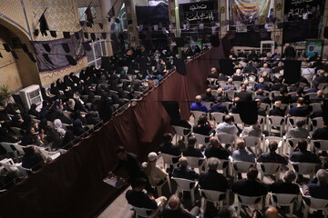 تصاویر/ برپایی مراسم عزاداری شب عاشورا در مسجدالرجا شیراز