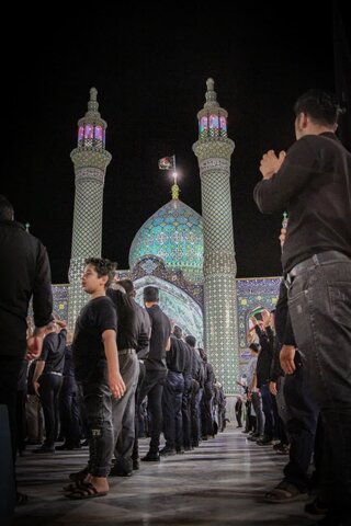 تصاویر/عزاداری هیات مذهبی در روز دهم محرم«عاشورای حسینی» در حرم حضرت محمد هلال بن علی(ع)