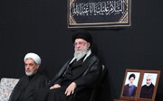 حسینیۂ امام خمینی میں شب عاشور کی مجلس کا انعقاد، رہبر انقلاب کی شرکت