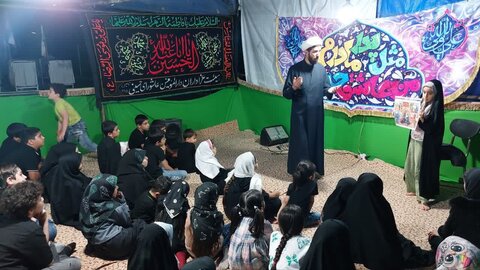 تصاویر/ برگزاری عزاداری امام حسین (ع) در حسینیه کودک در شهرستان خوی