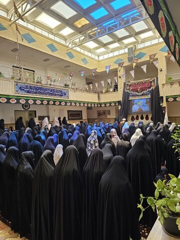 تصاویر/ مراسم عزاداری عاشورای حسینی (ع) در مدرسه علمیه ریحانة الرسول ارومیه