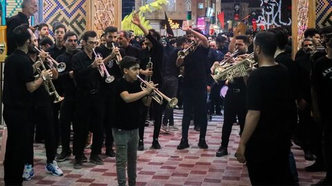 تصاویر/مراسم شام غریبان حسینی در حرم مطهر محمد هلال بن علی (ع)