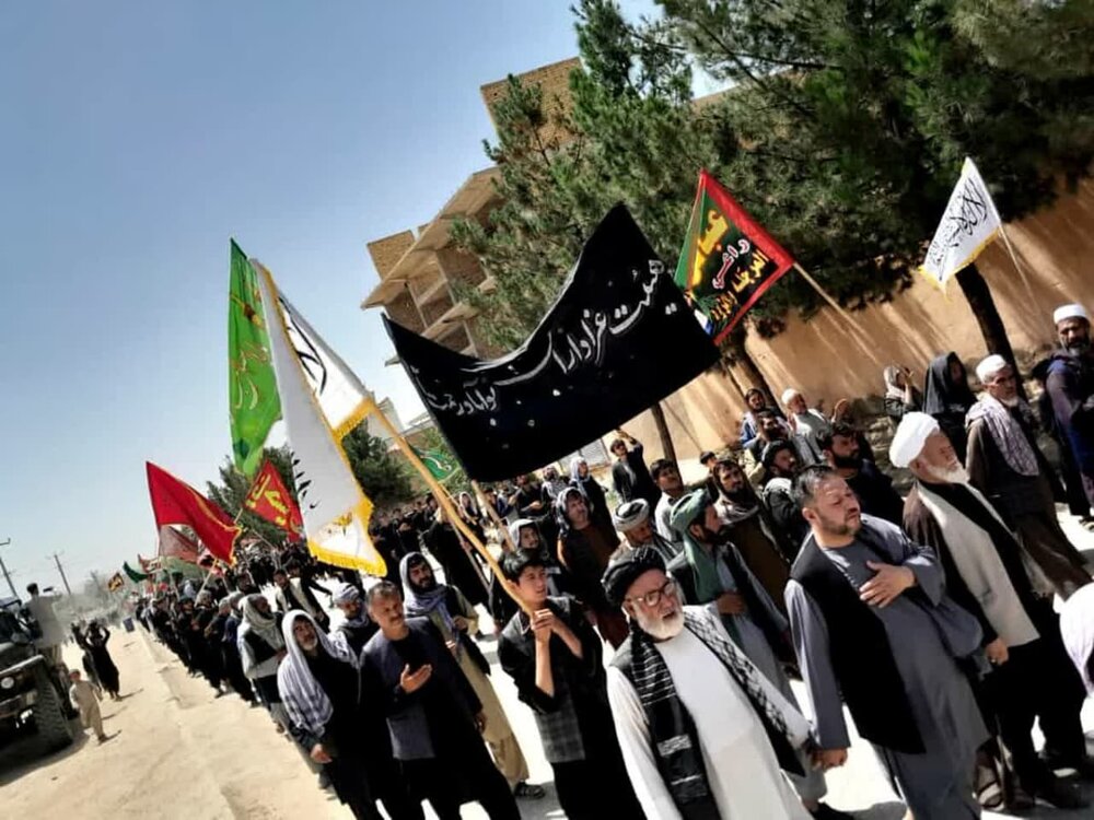 برگزاری مراسم عاشورای حسینی در امامزاده یحیی بن زید شهید افغانستان + عکس