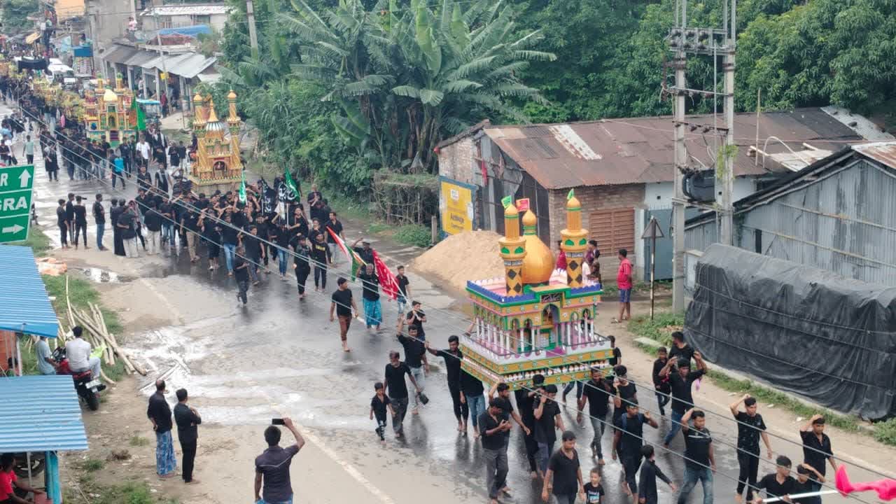 পবিত্র আশুরা উপলক্ষে শোক মিছিল+ছবি