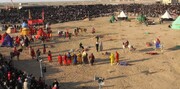 آیین سنتی و مذهبی خیمه برداری در نوش‌ آباد برگزار شد