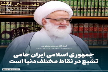 عکس نوشت| جمهوری اسلامی ایران حامی تشیع در نقاط مختلف دنیا است