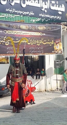 تصاویر/ مراسم تعزیه خوانی ششم امام حسین(ع) روستای قزاآن کاشان