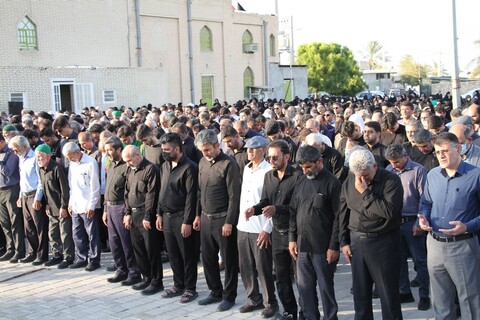تصاویر/ مراسم تشییع سید اسدالله حسینی قاری برجسته بوشهر