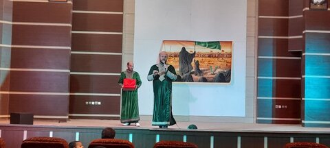 تصاویر/نمایش مذهبی تنهاترین سردار در مدرسه علمیه فاطمه الزهرا ساوه