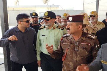 تصاویر/ بازدید فرمانده کل انتظامی جمهوری اسلامی از مرز بین المللی خسروی