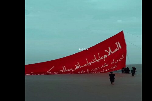 آغاز مراسم پیاده روی اربعین حسینی از مسیری ۶۰۰ کیلومتری در گرمای ۵۰ درجه+ عکس