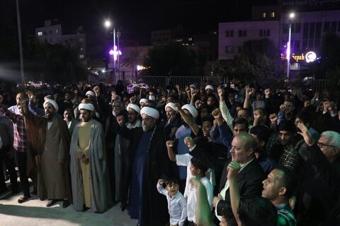 تصاویر| تجمع شبانه در بندرعباس در محکومیت ترور اسماعیل هنیه