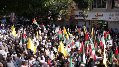 تصاویر/ تجمع مردم ارومیه در محکومیت ترور شهید اسماعیل هنیه