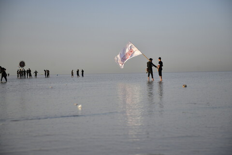 تصاویر/ پیاده‌روی اربعین حسینی از منطقه رأس البیشه "من البحر الی النحر"