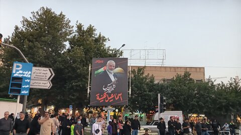 تصاویر//راهپیمایی دانشجویی و مردمی در اعتراض به اقدامات رژیم صهیونیستی درمشهد