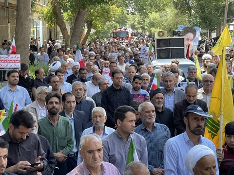 تصاویر/ راهپیمایی محکومیت جنایت تروریستی شهید جبهه مقاومت دکتر اسماعیل هنیه در شهرستان مرند