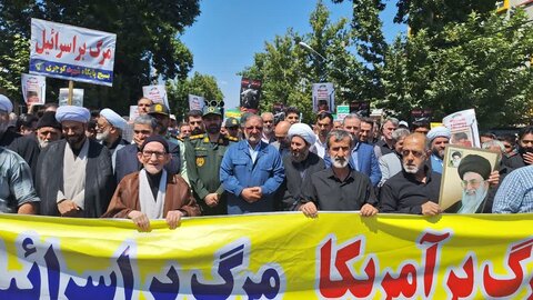 تصاویر/ راهپیمایی مردم شهرستان خوی در محکومیت ترور شهید هنیه