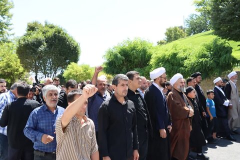 تصاویر/ تجمع مردم شهرستان نقده در محکومیت ترور شهید هنیه