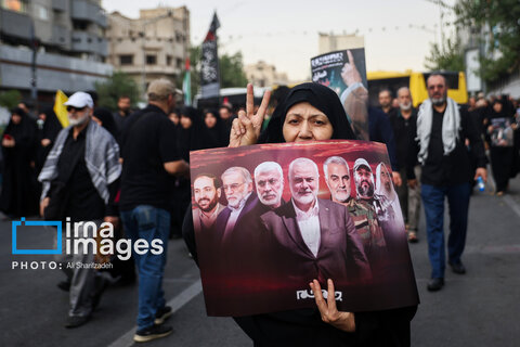 photos/La cérémonie funéraire du martyr Ismail Haniyeh à Téhéran