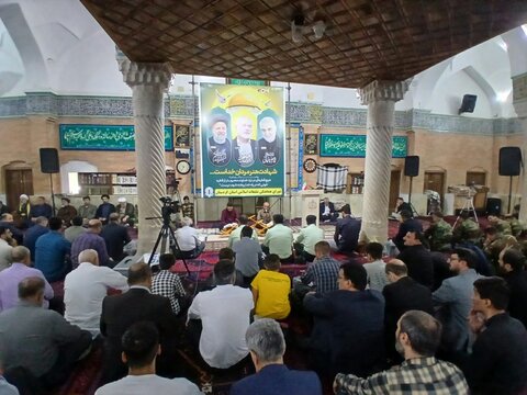 تصاویر/ مراسم گرامیداشت شهادت اسماعیل هنیه در مسجد جامع شهر سنندج