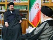 حجت‌الاسلام والمسلمین حسن خمینی با امام جمعه مشهد دیدار کرد
