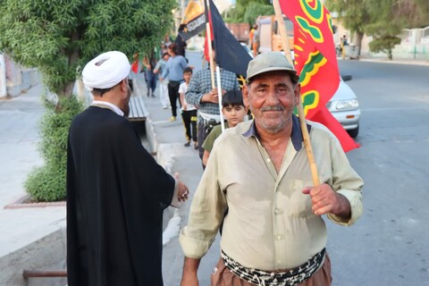 تصاویر/ استقبال امام جمعه عالیشهر از کاروان پیاده اربعین