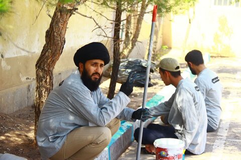 تصاویر/ اولین روز اردوی جهادی حوزه علمیه استان قزوین در روستای حسین آباد