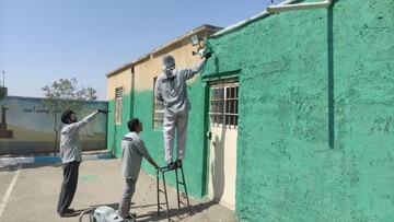 تصاویر/  روز دوم اردوی جهادی حوزه علمیه استان قزوین در روستای حسین آباد