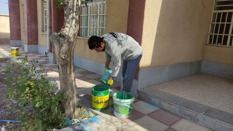 تصاویر/ گزارش تصویری روز دوم اردوی جهادی حوزه علمیه استان قزوین در روستای حسین آباد