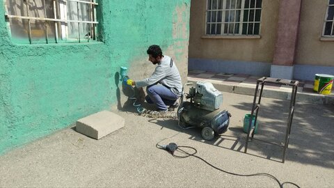 تصاویر/ گزارش تصویری روز دوم اردوی جهادی حوزه علمیه استان قزوین در روستای حسین آباد