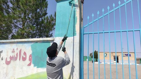 تصاویر/ گزارش تصویری روز دوم اردوی جهادی حوزه علمیه استان قزوین در روستای حسین آباد