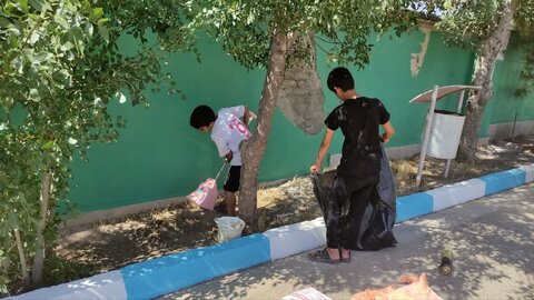 تصاویر/ گزارش تصویری روز دوم اردوی جهادی حوزه علمیه استان قزوین در روستای حسین آباد