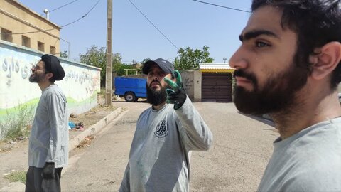 تصاویر/ گزارش تصویری روز دوم اردوی جهادی حوزه علمیه استان قزوین در روستای حسین آباد