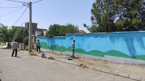 تصاویر/ گزارش تصویری روز دوم اردوی جهادی حوزه علمیه استان قزوین در روستای حسین آباد