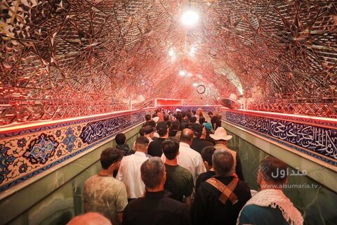 Photos/ La foule des pèlerins dans le sanctuaire   Al-Askari (AS) près d'Arba'in