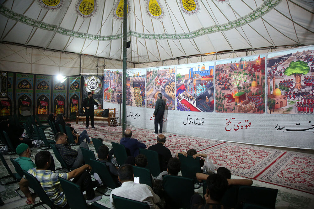 پرده‌خوانی نمایشی «رنج شیعه» در حرم حضرت معصومه(س)