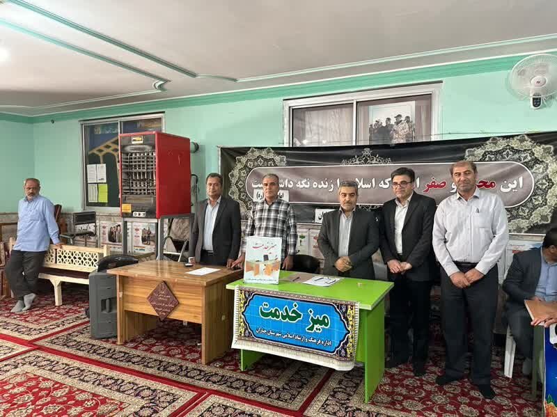 میز خدمت، خدمتی شایسته از مدیران ادارات چناران+ عکس