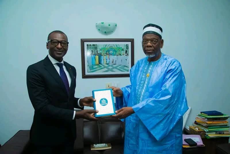 دیدار اولین سفیر مسلمان ساحل عاج در آلمان با رئیس مجلس اسلامی این کشور+ تصاویر