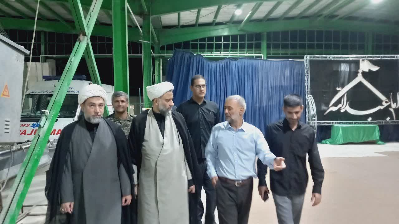 بازدید مدیر دفتر طرح و برنامه شورای سیاستگذاری ائمه جمعه از موکب امام حسین(ع) شهر ماهان