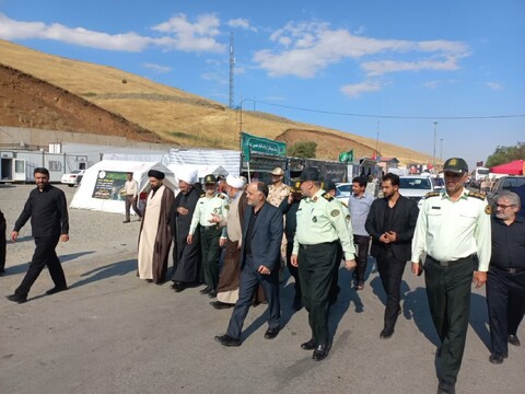 تصاویر / بازدید معاون هماهنگ کننده سازمان عقیدتی سیاسی انتظامی جمهوری اسلامی ایران  از مرز تمرچین