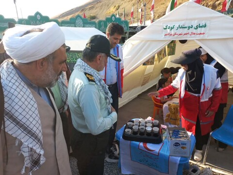 تصاویر / بازدید معاون هماهنگ کننده سازمان عقیدتی سیاسی انتظامی جمهوری اسلامی ایران  از مرز تمرچین