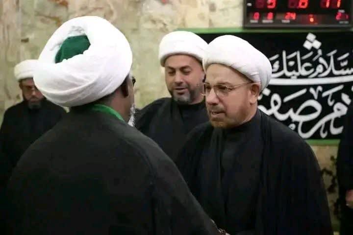 حضور شیخ زکزاکی در راه پیمایی اربعین حسینی در کربلا + تصاویر