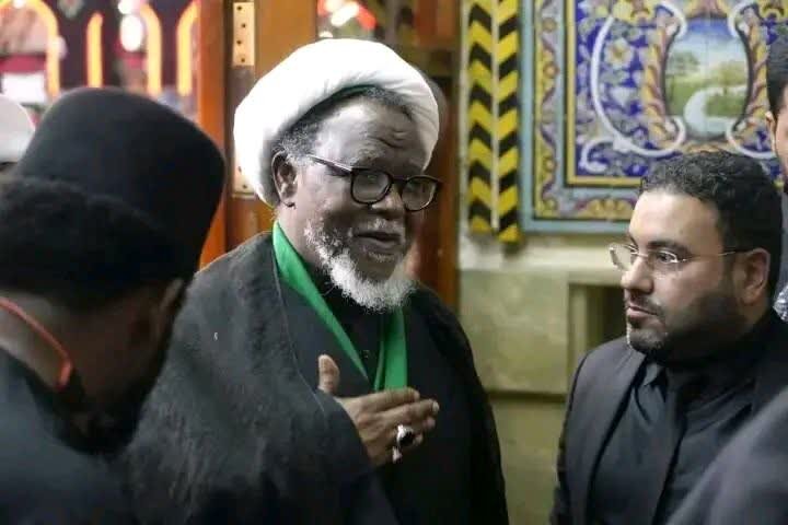 حضور شیخ زکزاکی در راه پیمایی اربعین حسینی در کربلا + تصاویر